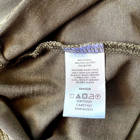 Loft Olive Green Puffy Sleeve Shirt, Women’s Size Medium - Picture 6 of 7